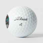 Blaue Mit Augen Vintage Puppe Golfball (Logo)