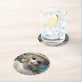 Blaue Mit Augen Vintage Puppe Untersetzer (Vor Ort)