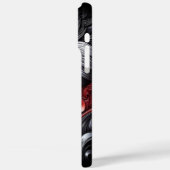 Blaue Mit Augen Wolf-Reflektionsszene Case-Mate iPhone Hülle (Rückseite / Links)