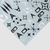 Blaue Mitte Jahrhundert Modernes Gewebepapier Seidenpapier (Ausschnitt)