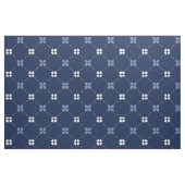 Blaue Mittelmeer-Fliesen | Blumenmuster Stoff (Fat Quarter (45,7 x 55,9 cm))