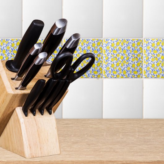 Blaue Mittelmeer-Zitronen Fliese