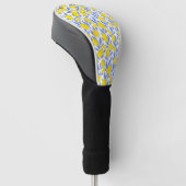 Blaue Mittelmeer-Zitronen Golf Headcover (angewinkelt)