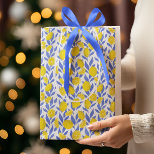 Blaue Mittelmeer-Zitronen Mittlere Geschenktüte