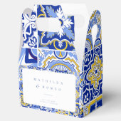 Blaue Mittelmeerküste und Zitrusfrüchte Geschenkschachtel (Geöffnet)