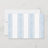 Blaue Mittelmeerlemon-Hochzeit RSVP Karte (Rückseite)