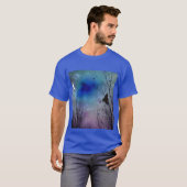 Blaue Mitternachtskrähe T-Shirt (Vorne ganz)