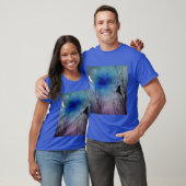 Blaue Mitternachtskrähe T-Shirt (Unisex)
