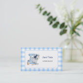 Blaue Mixer Homebakery Visitenkarte (Stehend Vorderseite)