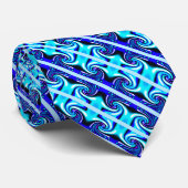 Blaue Mode Krawatte (Gerollt)