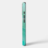Blaue moderne Blumen-Phone-Hülle Case-Mate iPhone Hülle (Rückseite / Links)