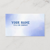 Blaue moderne Designvorlage Business Card Visitenkarte (Vorderseite)