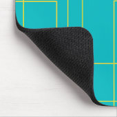 Blaue moderne, einfache, minimale urbane Grafikart Mousepad (Ecke)