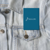 Blaue moderne elegante einfache professionelle Nam Button (Insitu)