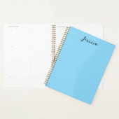 Blaue moderne elegante einfache professionelle Nam Planer (Anzeige)