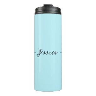 Blaue moderne elegante einfache professionelle Nam Thermosbecher