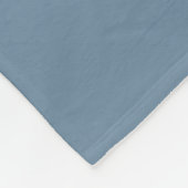 Blaue moderne elegante Wildblumen-Name Fleecedecke (Ecke)