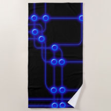 Blaue moderne elektronische Computer-Schaltplatine