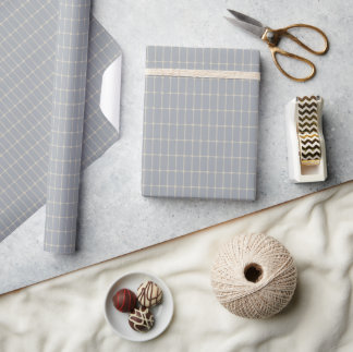 Blaue moderne Fliese Geschenkpapier