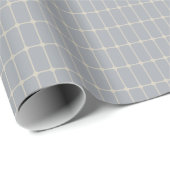 Blaue moderne Fliese Geschenkpapier (Rolleneckpunkt)