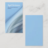 blaue moderne gewellte Visitenkarte (Vorne/Hinten)