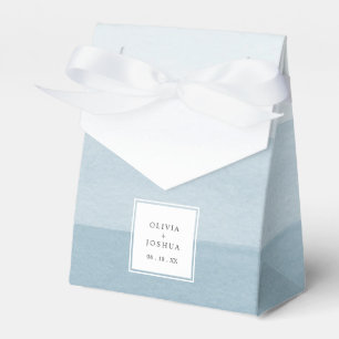 Blaue moderne Hochzeit Geschenkschachtel