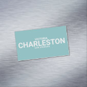 Blaue Moderne Magnetische Visitenkarte (Beispiel)