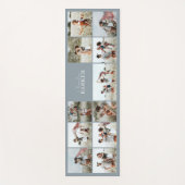 Blaue, moderne, minimale, elegante Collage mit meh Yogamatte (Vorderseite)