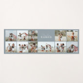 Blaue, moderne, minimale, elegante Collage mit meh Yogamatte (Vorderseite (Horizontal))