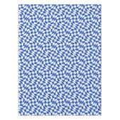 Blaue moderne Retro-Spiral-Kariert Tischdecke (Vorderseite)