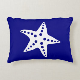 Blaue, moderne Starfish Outdoor Patio Pillow Dekokissen