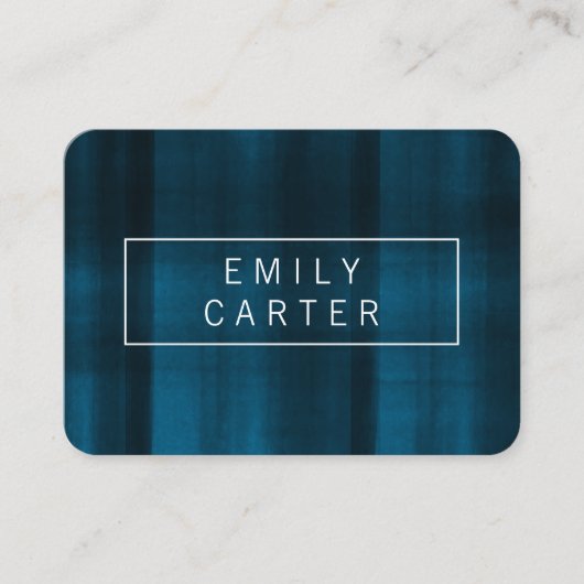 Blaue moderne Textur Visitenkarte (Vorderseite)