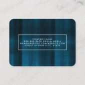 Blaue moderne Textur Visitenkarte (Rückseite)
