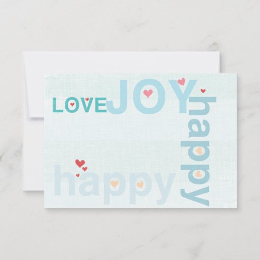 Blaue moderne Typografie Hochzeit RSVP Karte (Rückseite)