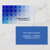 Blaue moderne und berufliche Dienstleistungen Visitenkarte (Vorne/Hinten)