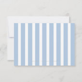 Blaue moderne Wasserfarbe Wassersport Hochzeit uAw RSVP Karte (Rückseite)