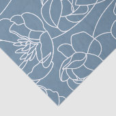 Blaue moderne Wildblume Seidenpapier (Ausschnitt)