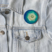 Blaue Mohnblume Button (Beispiel)