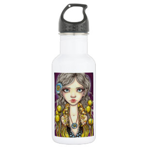 Blaue Mohnblume Trinkflasche