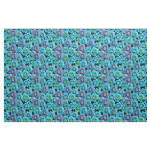 Blaue Mohnblumen-Muster Stoff (Yard (91,4 cm))
