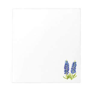Blaue Mohnblumen Texas Staatsblume Blaue Wildblume Notizblock