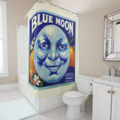 Blaue Mond Duschvorhang (Beispiel)
