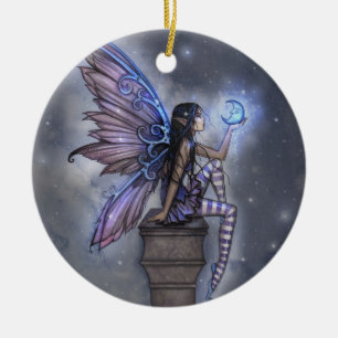 Blaue Mond Fee Fantasy Ornament