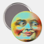 Blaue Mond Magnet (Vorderseite/Rückseite)
