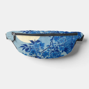 Blaue mondbeschienene Baum: Japanische Kirschblüte Bauchtasche
