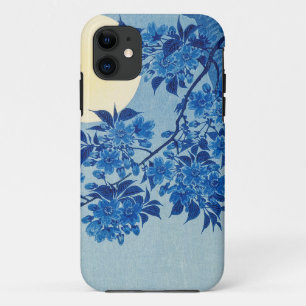 Blaue mondbeschienene Baum: Japanische Kirschblüte Case-Mate iPhone Hülle