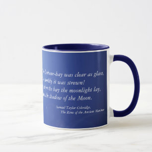 Blaue Mondschein-Keramik-Tasse Tasse
