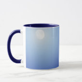 Blaue Mondschein-Keramik-Tasse Tasse (Links)