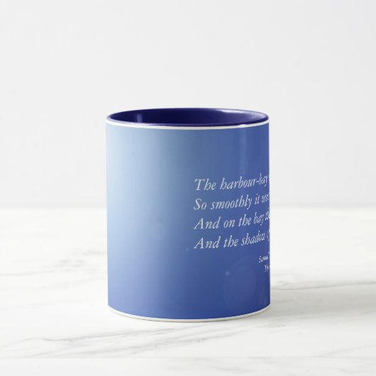Blaue Mondschein-Keramik-Tasse Tasse (Zentrum)