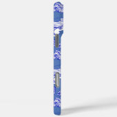 Blaue Monochromatische Humpbackwale Case-Mate iPhone Hülle (Rückseite / Rechts)